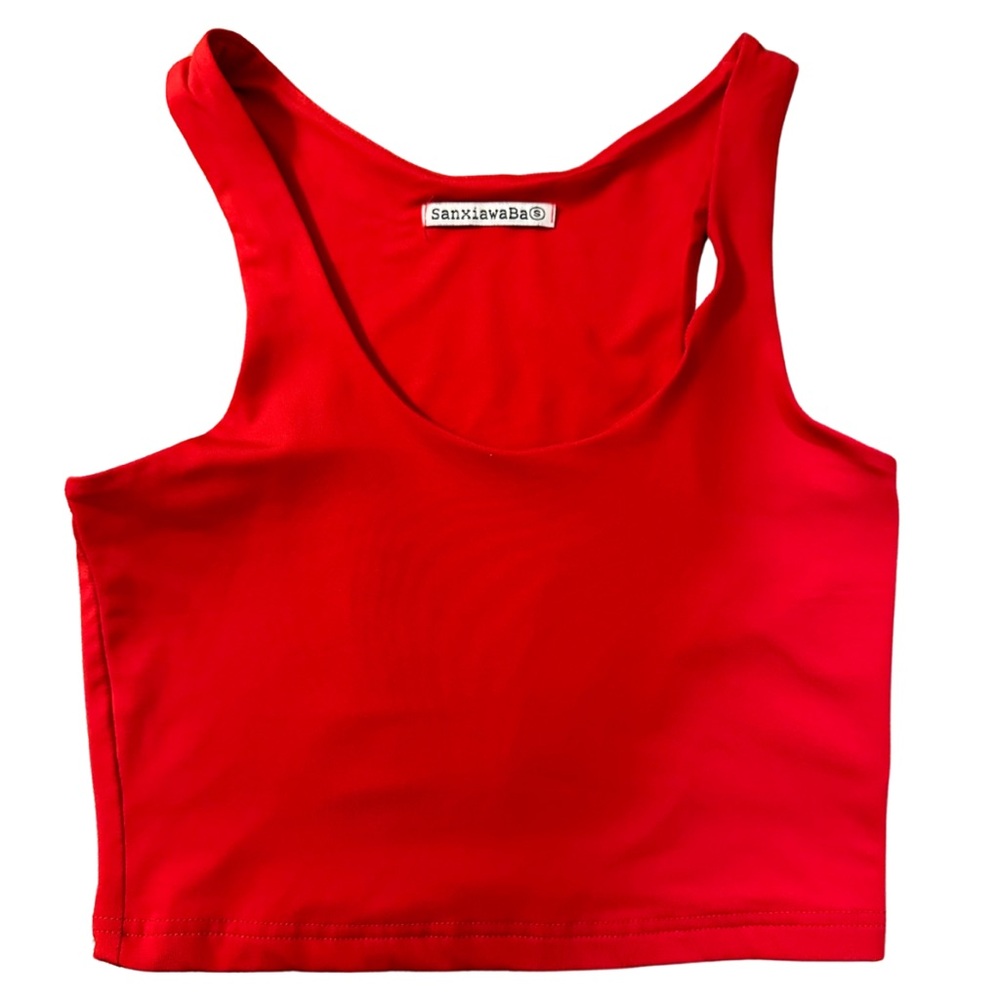 Sanxiawaba Crop Top - small, red